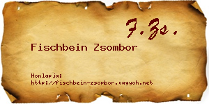 Fischbein Zsombor névjegykártya